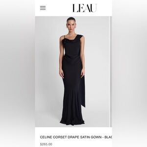 LEAU Celine corset dress black